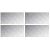 vidaXL Stopień 4 szt. 80 x 40 cm Srebrny Aluminium Prostokątny