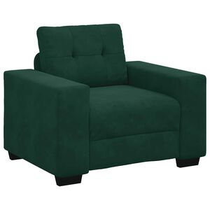vidaXL Sofa Fotel Ciemnozielony 100x78x80 cm Aksamit