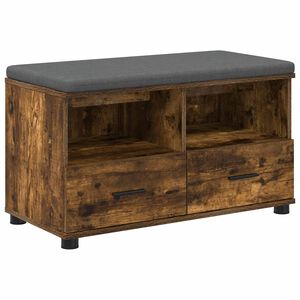vidaXL Ławka w przedpokoju Dąb Wędzony 80 x 38 x 46 cm