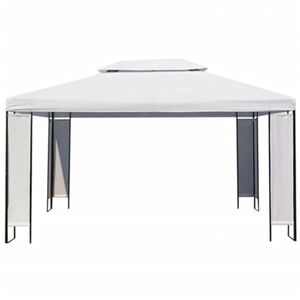 vidaXL Biała altana, 3 x 4 m