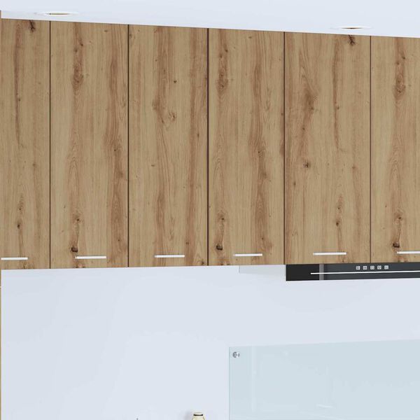 vidaXL Szafka wisząca Dąb rzemieślniczy i biały 30 x 31 x 80 cm