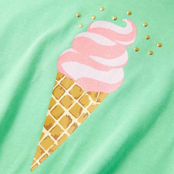 Koszulka dziecięca z kr&oacute;tkimi rękawami, jasnozielona, 128