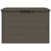 vidaXL Ogrodowa skrzynia na poduszki, brązowa, 77,5x44,5x53 cm, PP