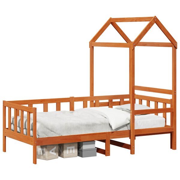 vidaXL Zestaw Ł&oacute;żka Dziennie 2 pcs Woskowy Brąz Lite drewno sosnowe