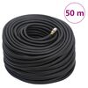 vidaXL Hybrydowy wąż pneumatyczny, czarny, 0,6", 50 m, guma i PVC