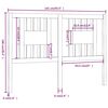 vidaXL Wezgłowie łóżka, 141x4x100 cm, lite drewno sosnowe