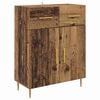 vidaXL Highboard z szufladą 2 pcs Stare drewno Materiał drewnopochodny