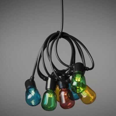 KONSTSMIDE Oświetlenie imprezowe z 40 owalnymi lampkami, wielokolorowe
