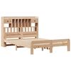 vidaXL Łóżko z regałem, bez materaca, 150x200 cm, lite drewno sosnowe