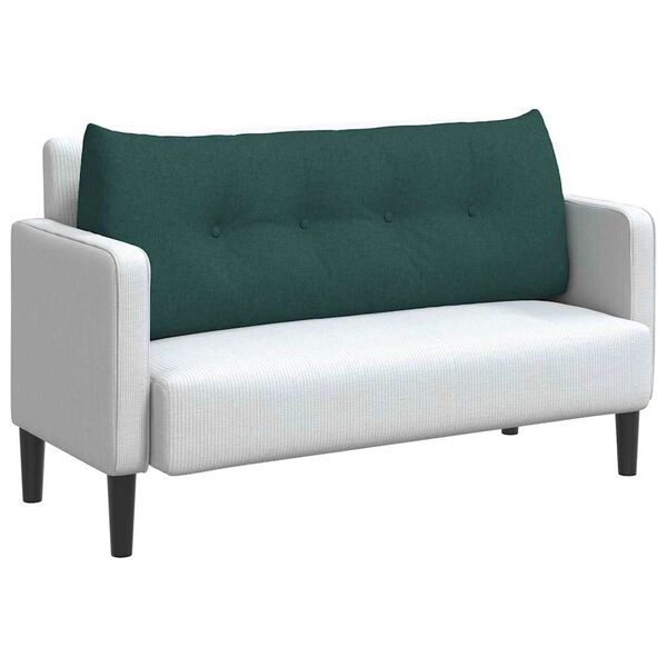 vidaXL Poduszka na plecy Ciemna zieleń 120 x 24 x 50 cm tkanina