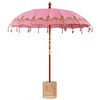 vidaXL Baliński Parasol z Bazą r&oacute;żowy &Oslash; 210-220 cm