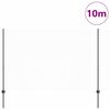 vidaXL Ogrodzenie z słupkiem Szary 1,5 x 10 m Stal i PVC