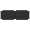 vidaXL Poduszka na wezgłowie, Zadar, czarna, 160 cm, sztuczna sk&oacute;ra