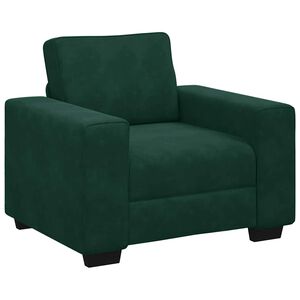 vidaXL Sofa Fotel Ciemnozielony 100x77x82 cm Aksamit