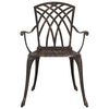 vidaXL Zestaw do jadalni w ogrodzie 7 pcs kolor bronzu 90 x 90 x 75 cm