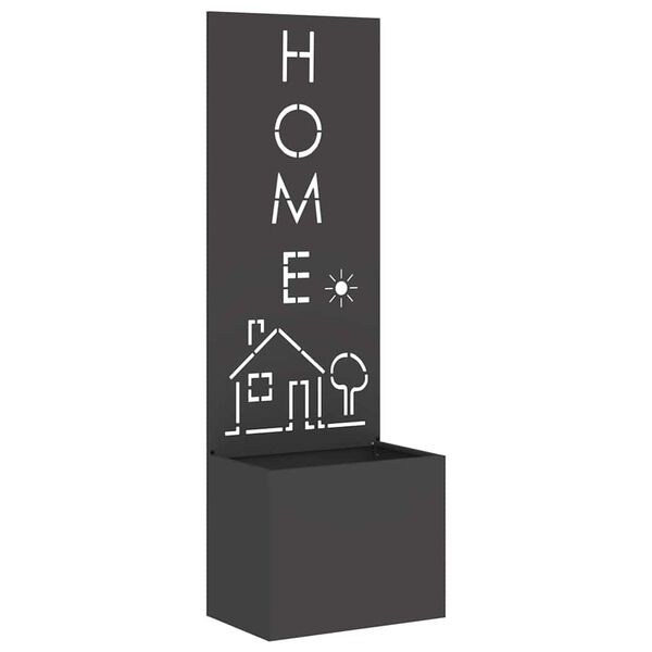 vidaXL Ekran zapewniający prywatność w ogrodzie Czarny 50 x 140 cm