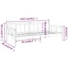 vidaXL Łóżko dzienne, miodowy brąz, drewno sosnowe, 90x190 cm
