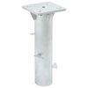 vidaXL Podstawa pod parasol, in-ground, srebrna, 16x16x39,5 cm, stal