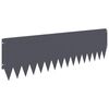 vidaXL Krawężnik do trawnika 20 pcs 103 x 30 cm Stal antracytowy