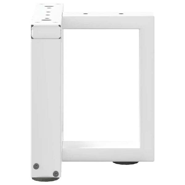 vidaXL Nogi do stolika kawowego w kształcie litery T 2 szt. Białe 30x25x(30-31) cm Stal