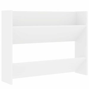 vidaXL P&oacute;łka ścienna na buty biała 80x18x60 cm materiał drewnopochodny