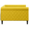 vidaXL Sofa z funkcją spania, ż&oacute;łta, 100x200 cm, obita aksamitem