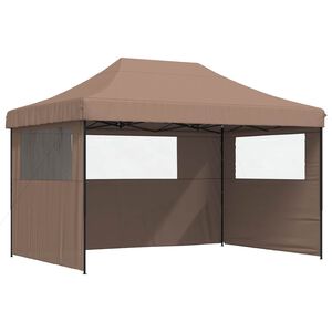 vidaXL Namiot Imprezowy 279 x 410 x 315 cm brązowy Materiał Oxford
