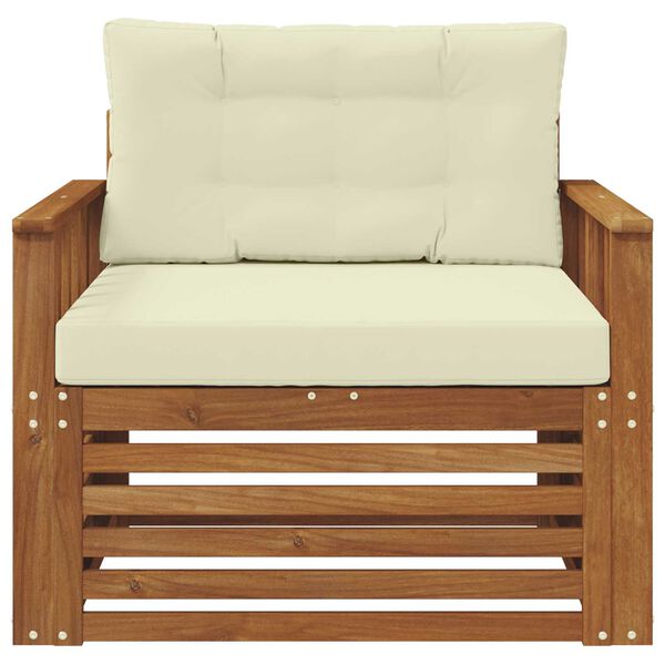 vidaXL Zestaw sof na zewnątrz Lite drewno akacjowe i poliester