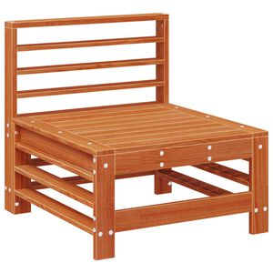 vidaXL Sofa Środkowa do Ogrodu Lite drewno sosnowe Woskowy Brąz