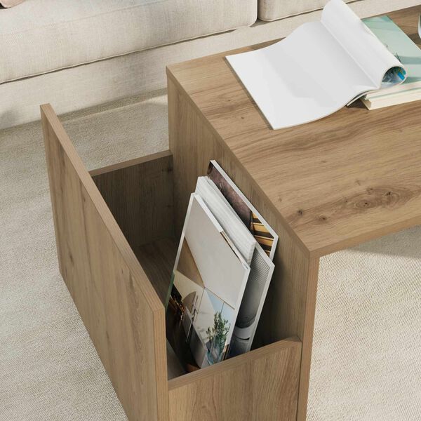 vidaXL Stolik kawowy Dąb rzemieślniczy 90 x 45 x 35 cm