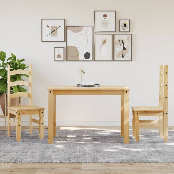 vidaXL Krzesła stołowe Corona, 2 szt., 42x47x107 cm, drewno sosnowe