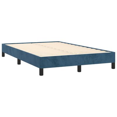 vidaXL Rama łóżka, ciemnoniebieska, 120x190 cm, aksamit