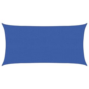 vidaXL Żagiel przeciwsłoneczny 2 x 6 m HDPE Prostokątny niebieski