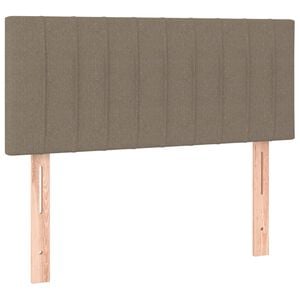 vidaXL Zagł&oacute;wek do ł&oacute;żka, taupe, 80x5x78/88 cm, tkanina