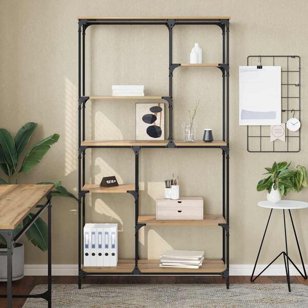 vidaXL P&oacute;łka na książki Dąb rzemieślniczy 99 x 35,5 x 176 cm