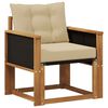 vidaXL Środkowa sofa ogrodowa Lite Drewno Akacji naturalny