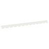 vidaXL Krawężnik do trawnika 50 szt. 102 x 4 x 4 cm Stal Biały