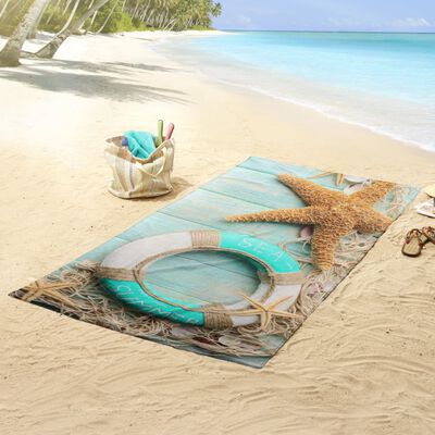Good Morning Ręcznik plażowy JIMMY, 100x180 cm, morski niebieski