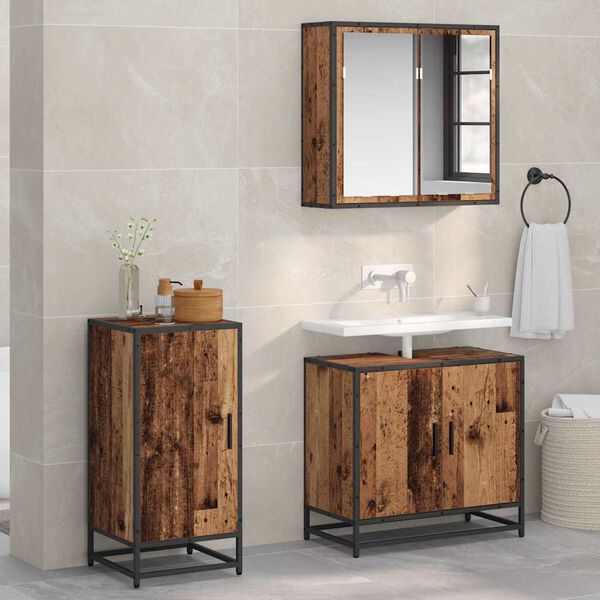 vidaXL Bufet Stare drewno 35,5 x 35 x 76 cm