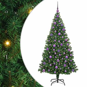 vidaXL Sztuczna choinka z podstawą Zielony 180 cm PVC i Stal i Plastik