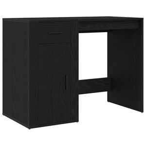 vidaXL Biurko Czarny Dąb 100 x 49 x 74 cm Drewno inżynieryjne
