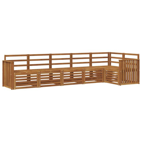 vidaXL Zestawy sof 6 pcs Naturalny Lite Drewno Akacji