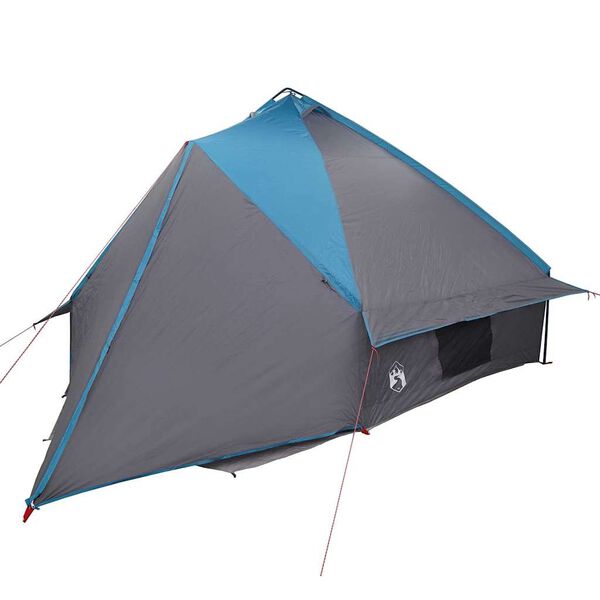 vidaXL Namiot Teepee z dachem Niebieski i szary 490 x 410 x 210 cm