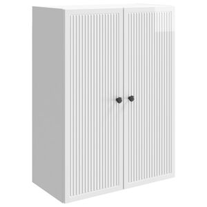 vidaXL Szafka ścienna Biały wysoki połysk 66 x 34,5 x 90 cm
