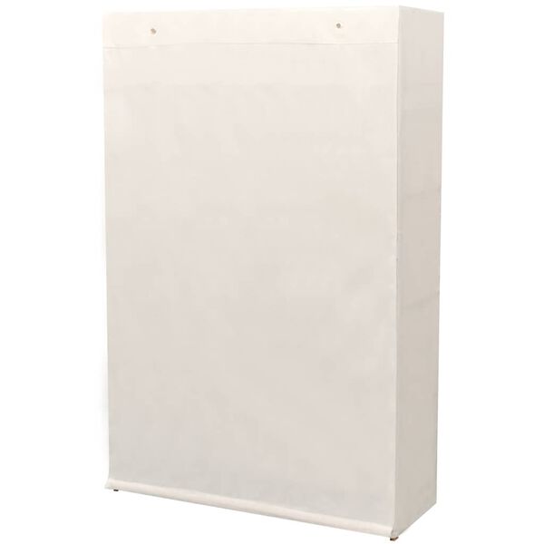 vidaXL Szafa z drewna sosnowego i tkaniny, 110 x 40 x 170 cm