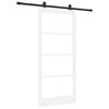 vidaXL Drzwi przesuwne ORKDAL 93 x 202 cm Lite drewno sosnowe i szkło
