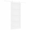 vidaXL Drzwi przesuwne 93 x 211 cm Drewno inżynieryjne Biały