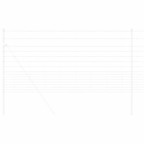 vidaXL Ogrodzenie pastwiskowe Srebrny 25 x 1,2 m Stal galwanizowana