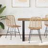 vidaXL Krzesło jadalniane 2 pcs Naturalny 44.5 x 55 x 85 cm
