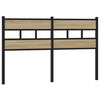 vidaXL Wezgłowie do ł&oacute;żka, dąb sonoma, 140 cm